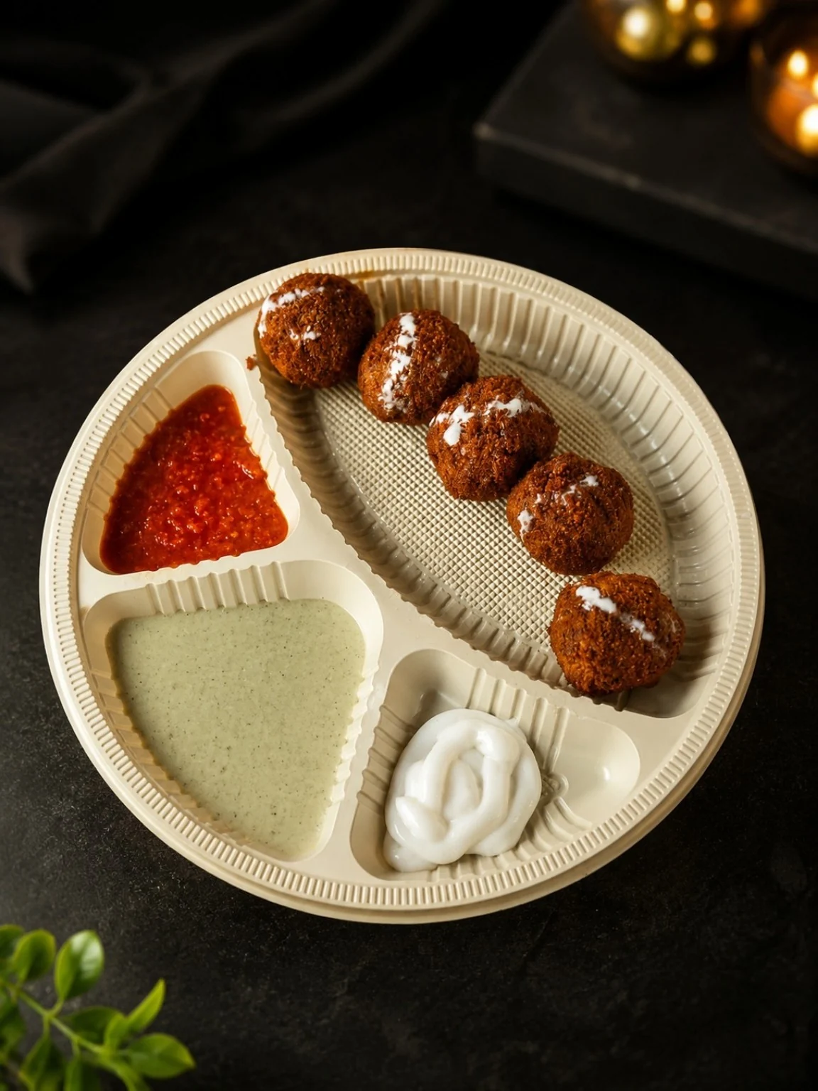 The Momolicious crispy momos with dips